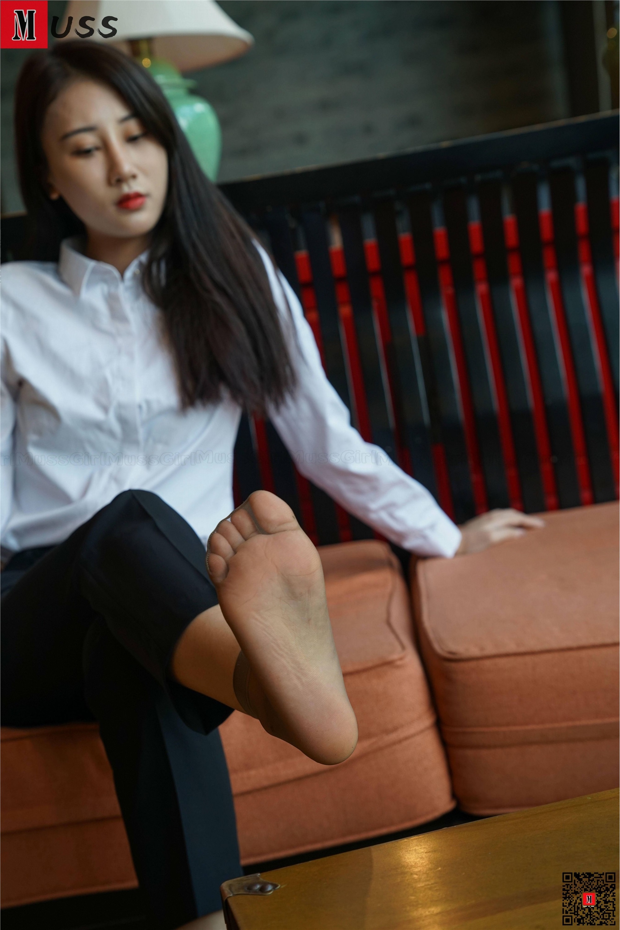 MussGirl慕丝女郎  NO.206 制服短丝高跟白领